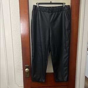 A New Day Black Faux Leather Trousers